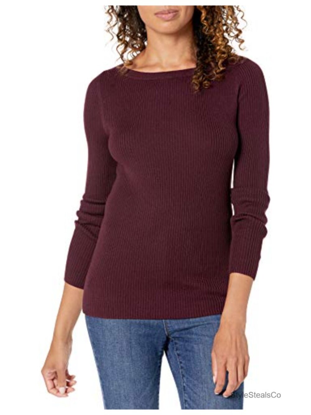 Essentials Women's Classic-Fit Lightweight Long-Sleeve Sweater